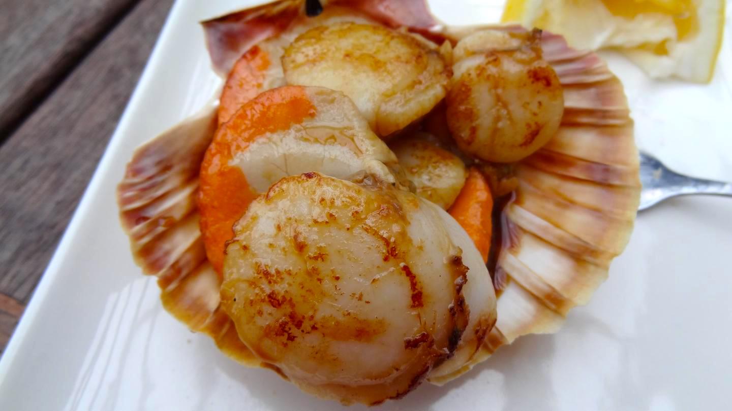 Fried Scallop dish